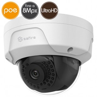 Dome camera IP SAFIRE PoE - 8 Megapixel Ultra HD 4K - IR 30m