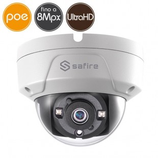 Dome camera IP SAFIRE PoE - 8 Megapixel / Ultra HD 4K - IR 30m