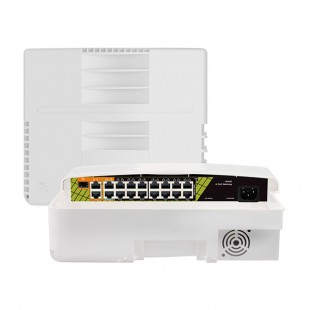 Outdoor switch 19 ports - 16 ports PoE+