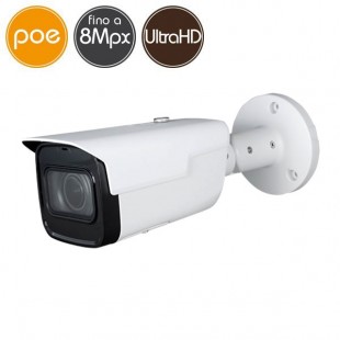 Camera IP PoE - 8 Megapixel Ultra HD - Motorized 2.7-13.5mm - IR 60m