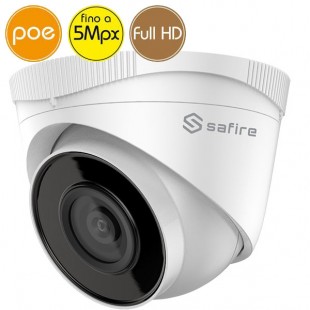 Dome camera IP SAFIRE PoE - 5 Megapixel / Full HD (1080p) - Mic - IR 30m